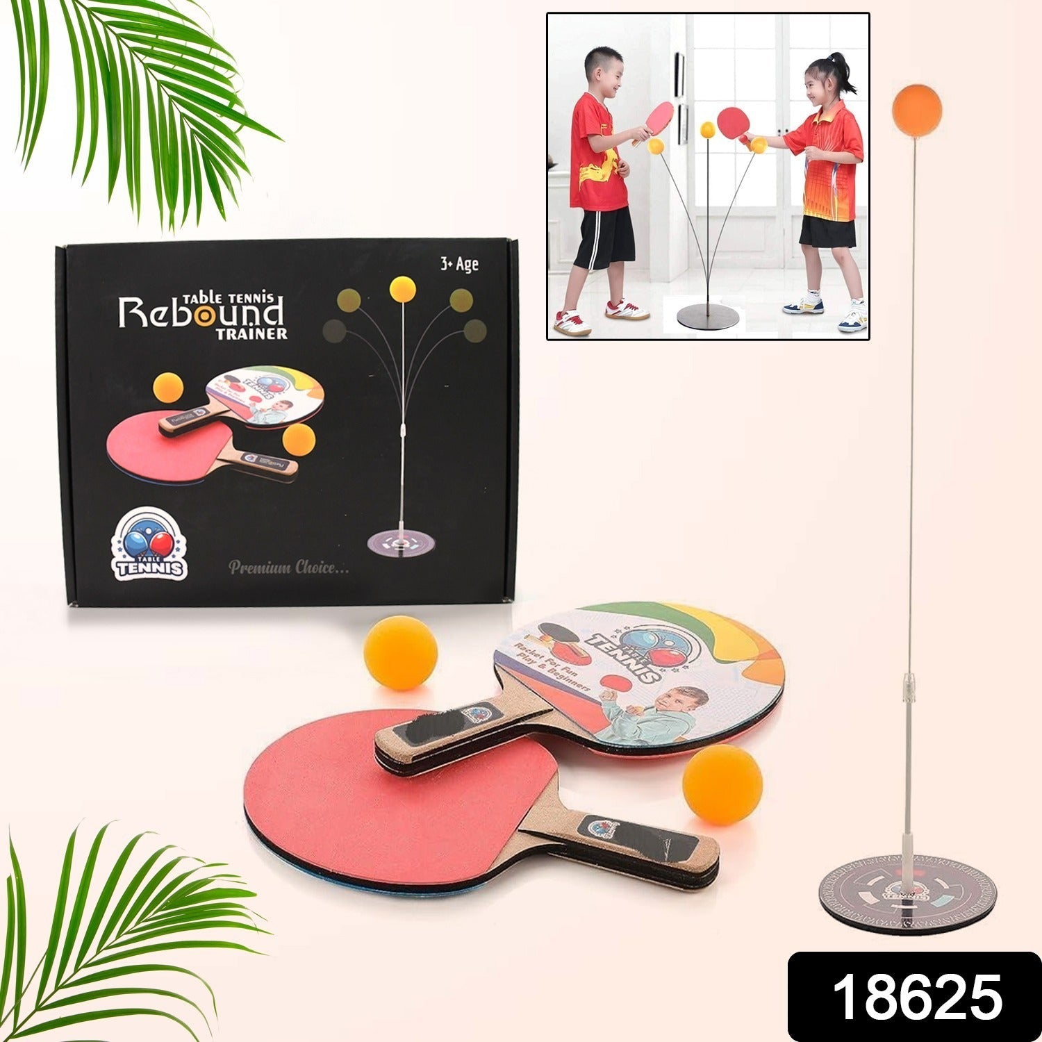 Portable Wiff Waff Rebound Table Tennis Trainer Set (1 Set) Portable Wiff Waff Rebound Table Tennis Trainer Set (1 Set)